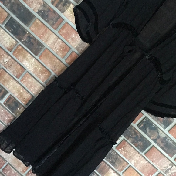 Velvet trim kimono - Picture 8 of 9